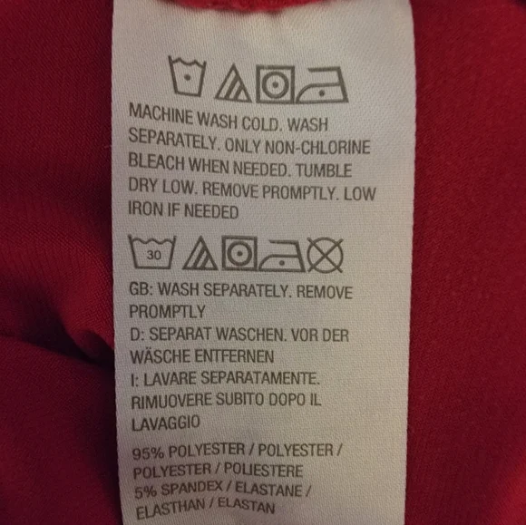 EUC - Susan Graver Women's Tomato Red V-Neck Tunic Top - XL - Picture 3 of 3